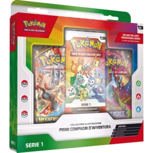 Pokemon Collezione Illustrazione Primi Compagni D'Avventura ITA