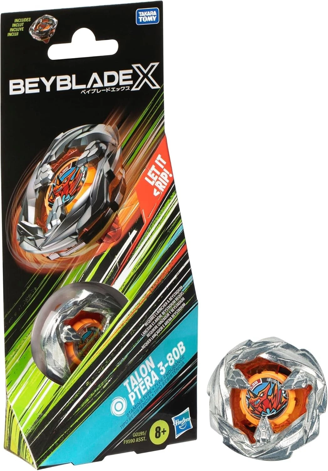 Beyblade X Talon Ptera 3-80B Spinning Top (Booster Pack) - immagine 2