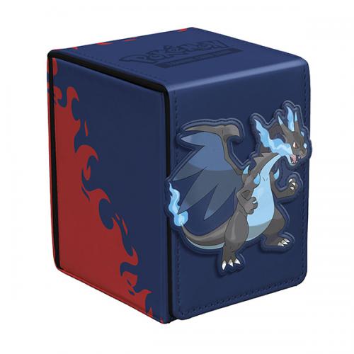 Pokemon Porta Mazzo Alcove Flip Box Mega Charizard X Ultra PRO
