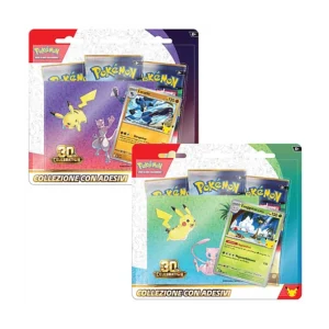 Pokemon 30 anniversario collezione con adesivi (x1)