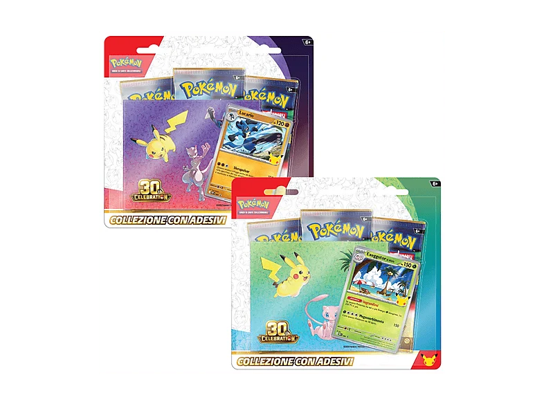 Pokemon 30 anniversario collezione con adesivi (x1)